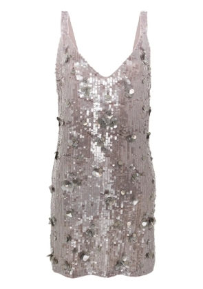 P.A.R.O.S.H. sequinned mini dress - Grey