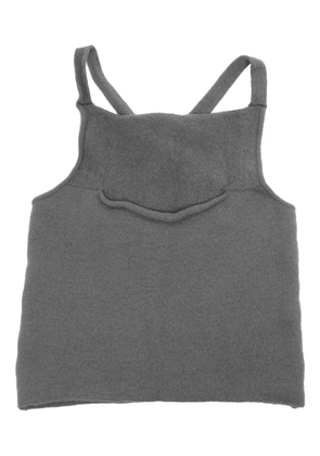 Emporio Armani Pre-Owned wool knitted top - Grey