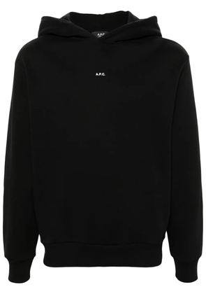 A.P.C. logo-print hoodie - Black