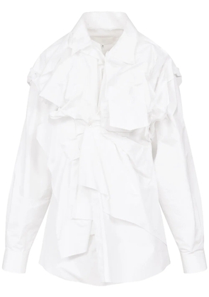Maison Margiela gathered poplin shirt - White
