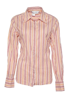 Max Mara pre-owned striped silk shirt - MULTICOLOUR