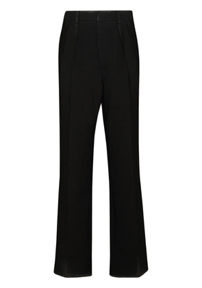 Maison Margiela straight-leg gabardine wool trousers - Black