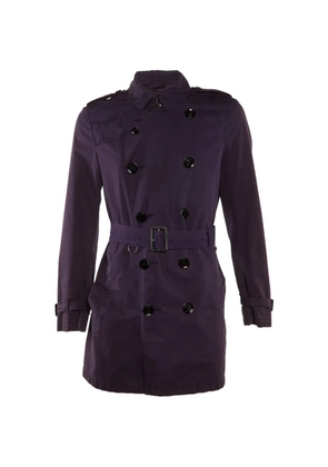 Burberry double-breasted belted coat - Purple