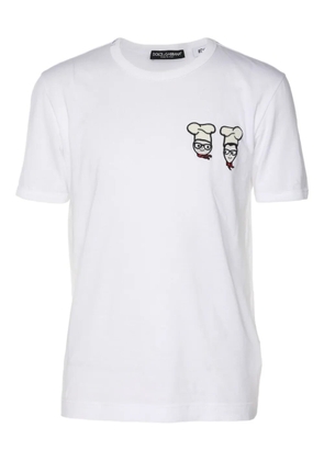 Dolce & Gabbana Pre-Owned Chef Patch cotton T-shirt - White