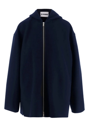 Jil Sander hooded wool jacket - Black