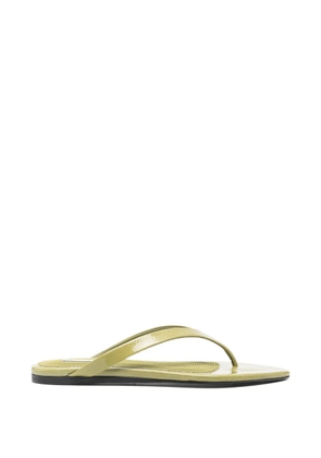 AMI Paris leather flat sandals - Green