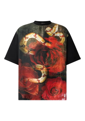 Roberto Cavalli graphic-print T-shirt - Black