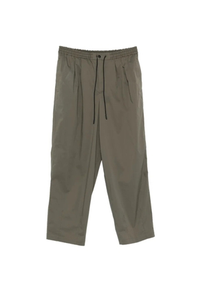 PT Torino drawstring-fastening wide-leg trousers - Green