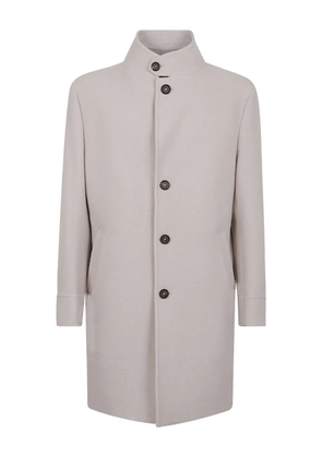 Eleventy buttoned coat - White