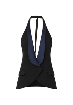 Christopher Esber halterneck pocket vest - Black