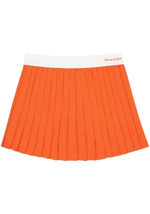 Sporty & Rich New Serif pleated skirt - Orange
