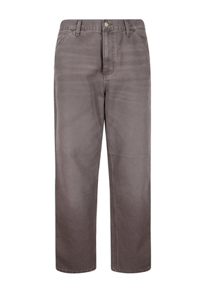 Carhartt WIP logo-patch trousers - Grey