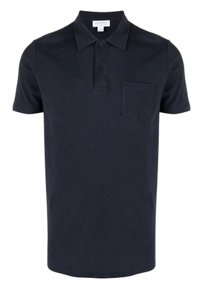 Sunspel Riviera patch-pocket polo shirt - Blue