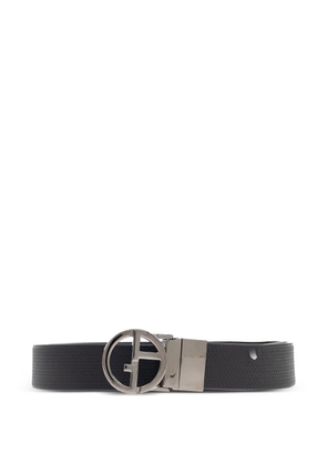 Giorgio Armani logo-buckle belt - Black