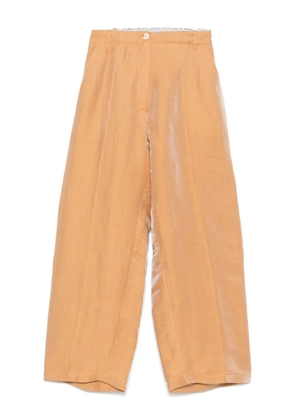 Alysi lurex-detailed trousers - Orange