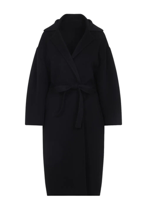 Alberta Ferretti belted wool coat - Black