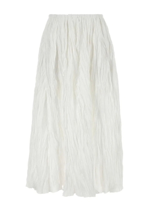 Co pleated maxi skirt - White