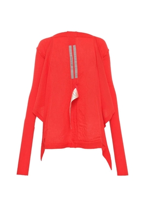 Rick Owens Crop Wrap cashmere cardigan - Red
