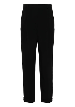 Giorgio Armani straight-leg cady trousers - Black