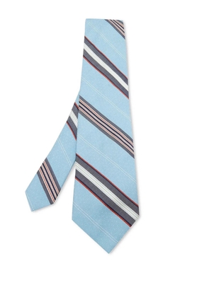 Valentino Garavani Pre-Owned striped tie - Blue