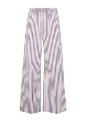 By Malene Birger Cabello striped trousers - White