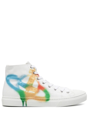 Vivienne Westwood Plimsoll high-top sneakers - White