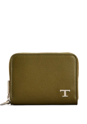Tod's logo-plaque coin purse - Green