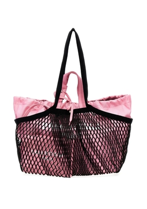 Balenciaga small 24/7 layered mesh tote bag - Pink
