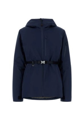 Prada hooded belted jacket - Blue