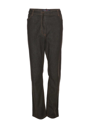 Marina Rinaldi button-fastening belt-loop jeans - Brown