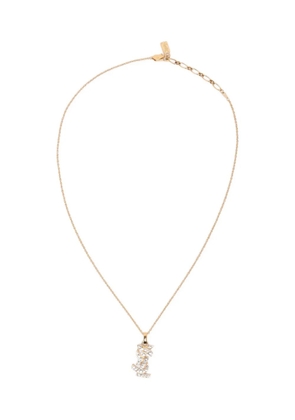 Saint Laurent Pre-Owned logo-pendant necklace - Gold
