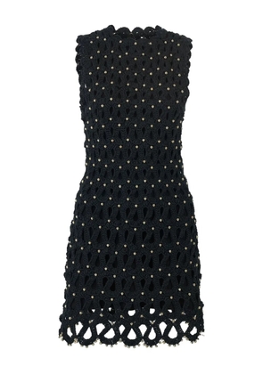 Carolina Herrera crocheted sleeveless mini dress - Black