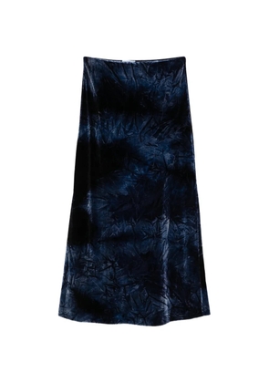 Missoni Pre-Owned 1990s velvet midi skirt - Blue