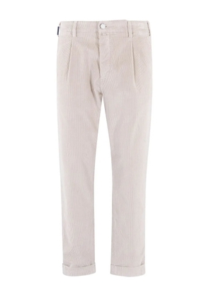 Jacob Cohën corduroy pleated trousers - Neutrals