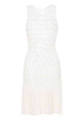 Chloé frayed mini dress - Neutrals