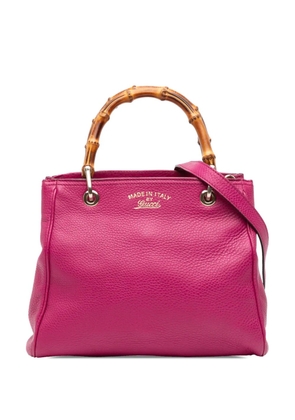 Gucci Pre-Owned 2016-2026 Small Calfskin Bamboo Shopper satchel - Pink