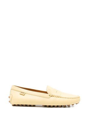 Tod's penny-strap leather loafers - Yellow
