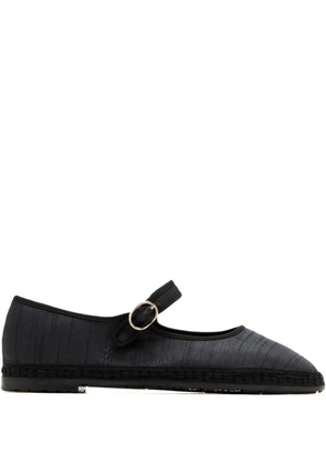 FLABELUS silk ballet flats - Black