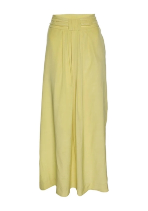 Twenty 8 Twelve pleated silk midi skirt - Yellow