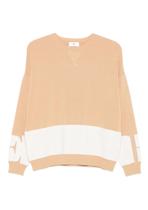 Elisabetta Franchi colour-block crew-neck sweater - Neutrals