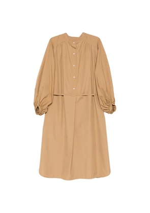 LouLou de Saison gathered sleeve dress - Neutrals