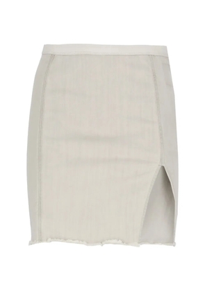 Rick Owens DRKSHDW Sacred raw-hem mini skirt - Neutrals