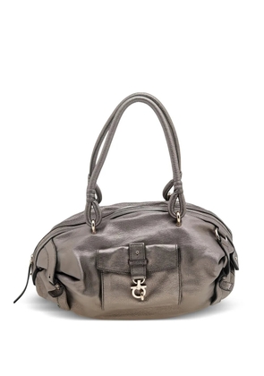 Ferragamo Pre-Owned metallic leather shoulder bag - Silver