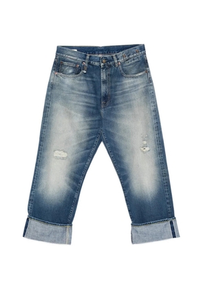 R13 Cuffed X-Boyfriend cropped jeans - Blue