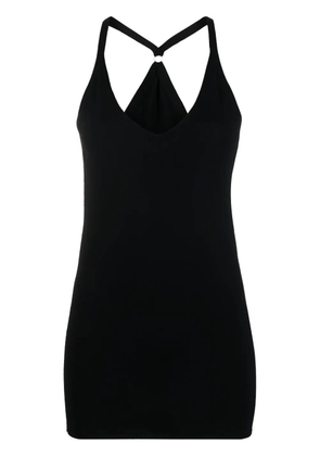 Quire U-neck tank top - Black