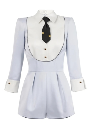 Elisabetta Franchi tie duchess-detail jumpsuit - Blue