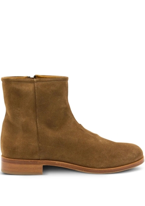 Common Projects zip-detail suede boots - Brown