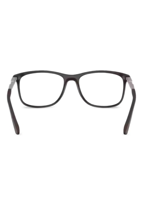 Emporio Armani rectangle-frame glasses - Black