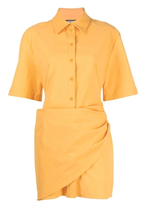 Jacquemus cut-out detail dress - Orange