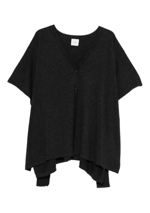 Alysi short-sleeve buttoned cardigan - Grey